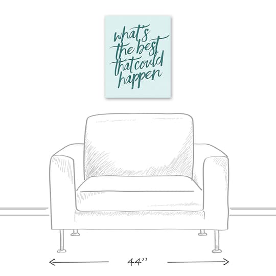 What's the Best That Could Happen 16" x 20" Canvas Wall Art